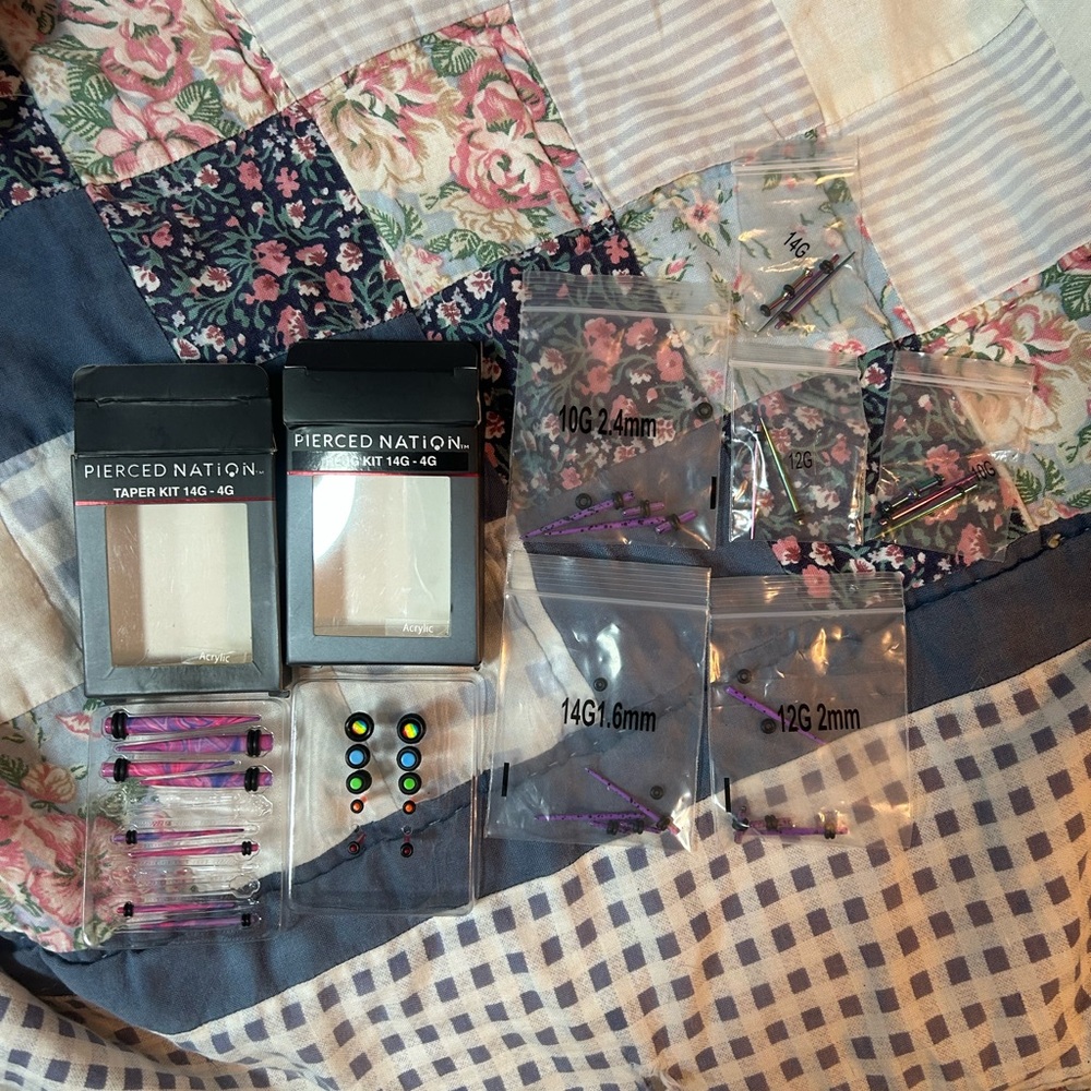 Pierced Nation Taper Kit and Jewelry Set